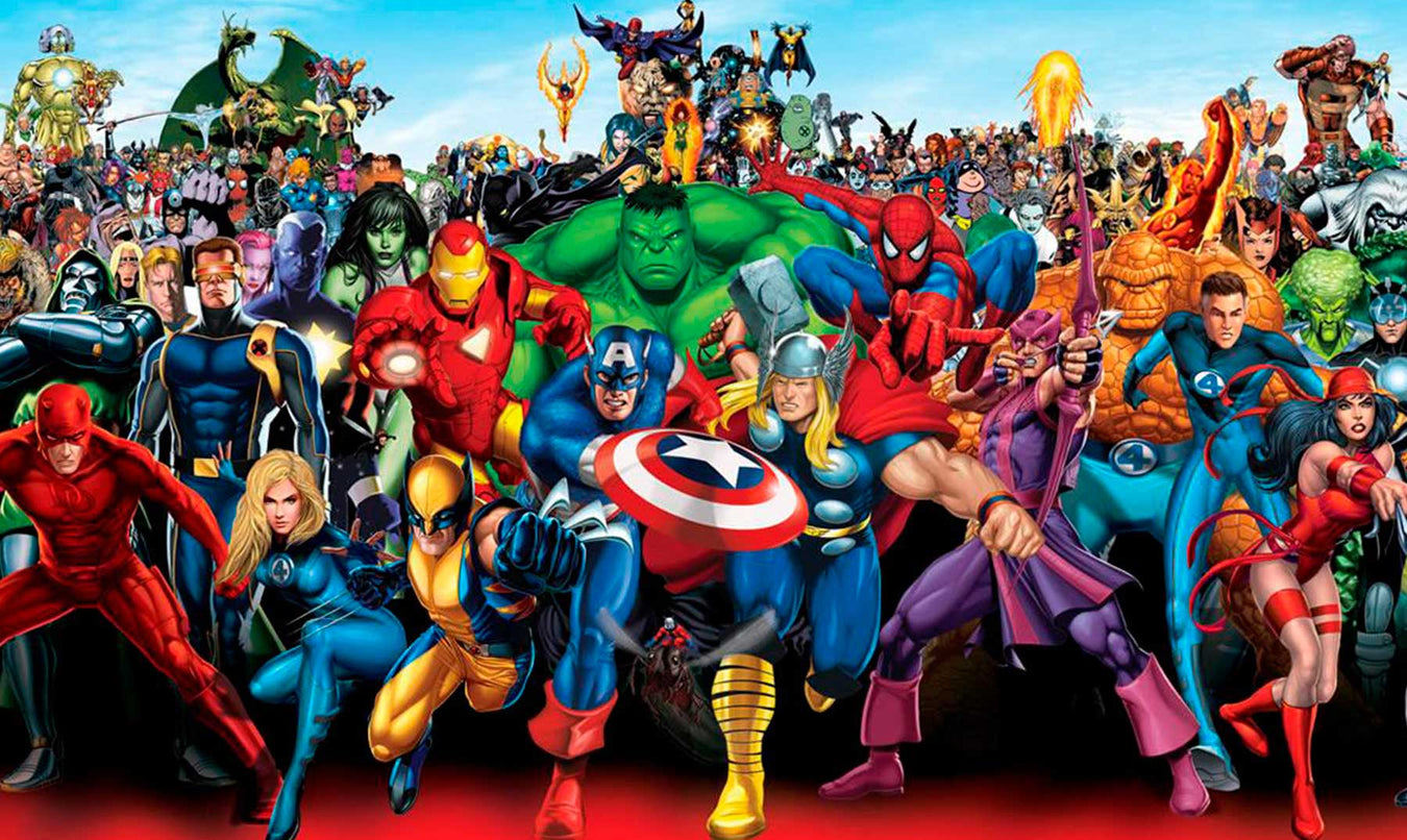 Mascarillas Super Heroes marvel DC comics