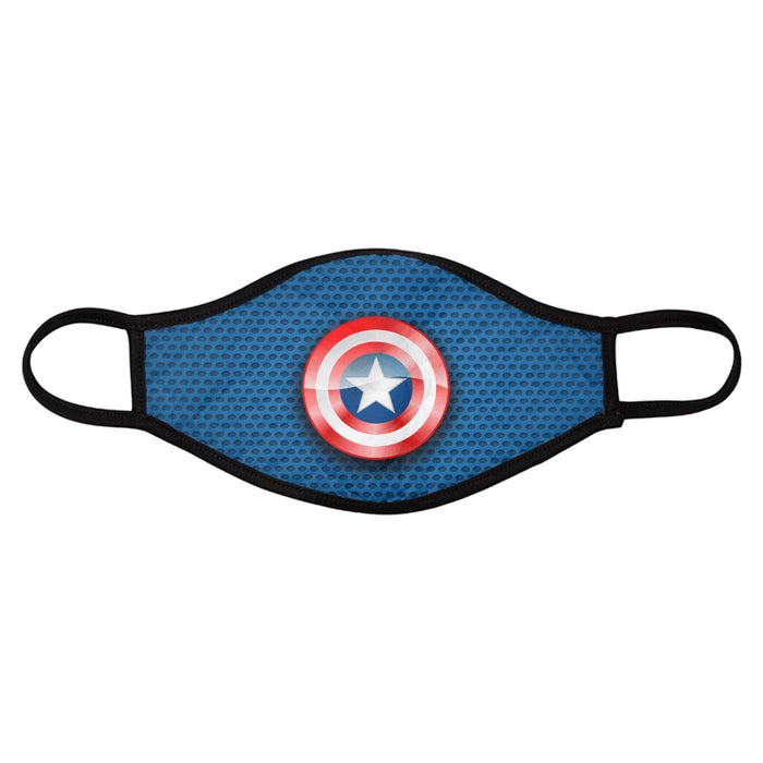 Captain America Shield Kids Face Mask